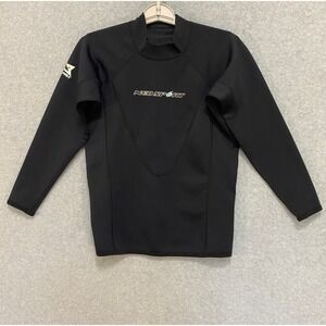 NEOSPORT X-SPAN Womens 12 Wetsuit Top 1.5mm Neoprene Surf Dive Black Long Sleeve